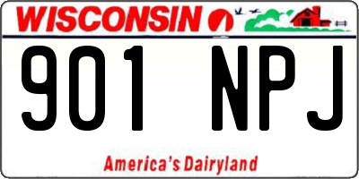 WI license plate 901NPJ