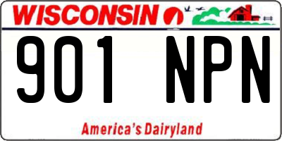WI license plate 901NPN