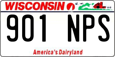 WI license plate 901NPS