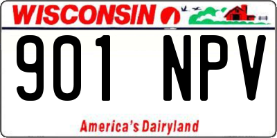WI license plate 901NPV