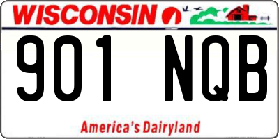 WI license plate 901NQB