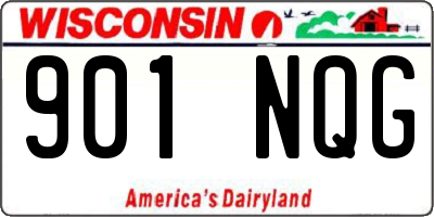 WI license plate 901NQG