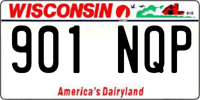 WI license plate 901NQP