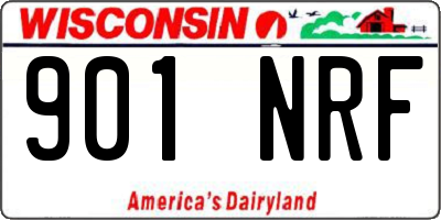 WI license plate 901NRF
