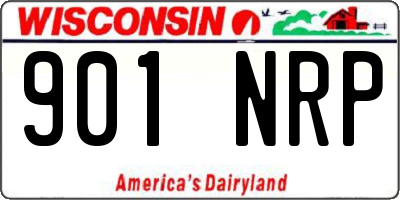 WI license plate 901NRP