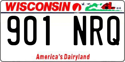 WI license plate 901NRQ