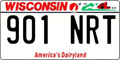 WI license plate 901NRT