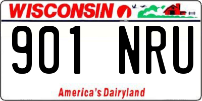 WI license plate 901NRU