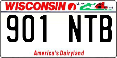 WI license plate 901NTB