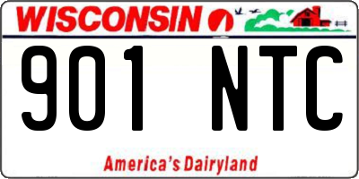 WI license plate 901NTC