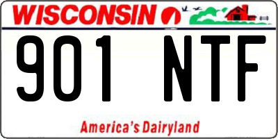 WI license plate 901NTF