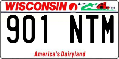 WI license plate 901NTM