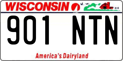 WI license plate 901NTN