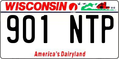 WI license plate 901NTP