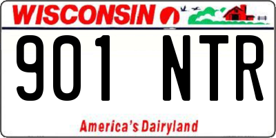 WI license plate 901NTR