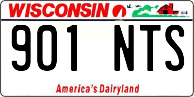 WI license plate 901NTS