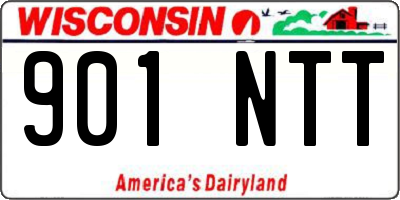 WI license plate 901NTT