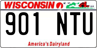 WI license plate 901NTU