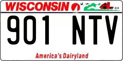 WI license plate 901NTV