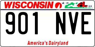WI license plate 901NVE