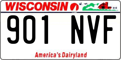 WI license plate 901NVF