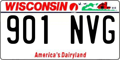 WI license plate 901NVG