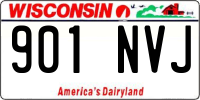 WI license plate 901NVJ