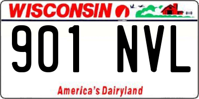 WI license plate 901NVL