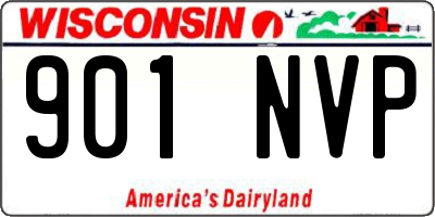 WI license plate 901NVP