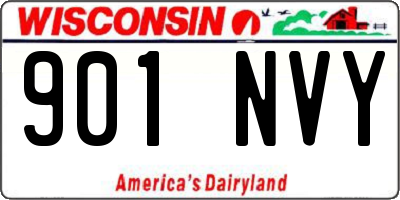 WI license plate 901NVY