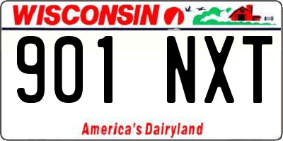 WI license plate 901NXT
