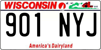 WI license plate 901NYJ