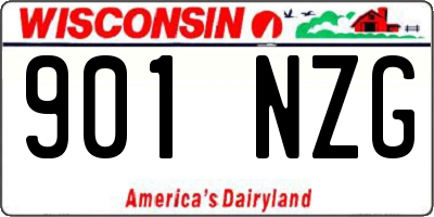 WI license plate 901NZG