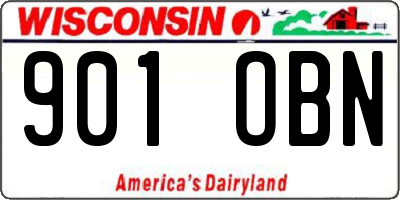 WI license plate 901OBN