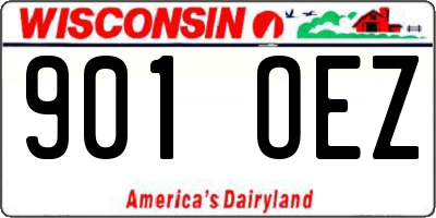 WI license plate 901OEZ