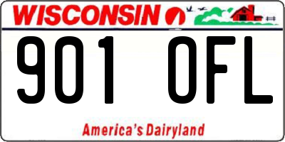 WI license plate 901OFL