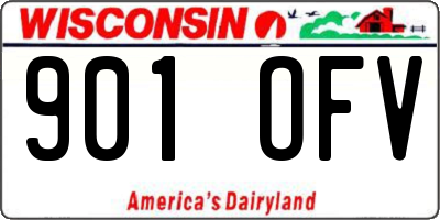 WI license plate 901OFV
