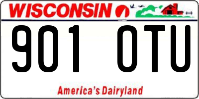WI license plate 901OTU