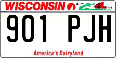 WI license plate 901PJH