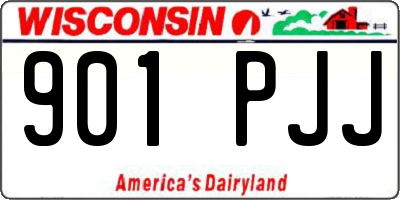 WI license plate 901PJJ