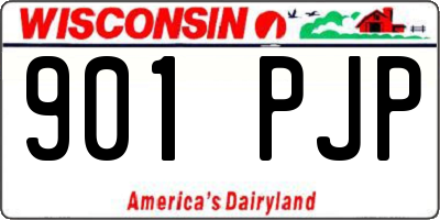 WI license plate 901PJP