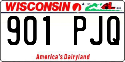 WI license plate 901PJQ