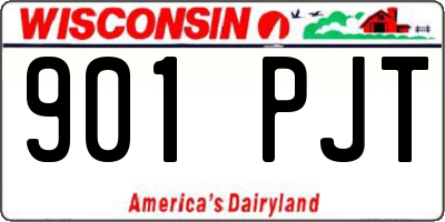 WI license plate 901PJT