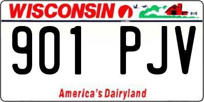 WI license plate 901PJV