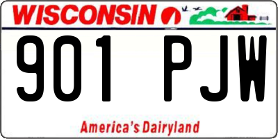 WI license plate 901PJW
