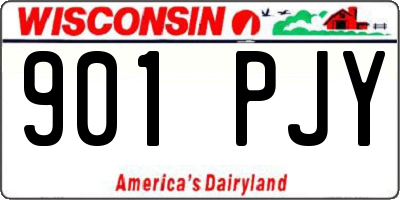 WI license plate 901PJY