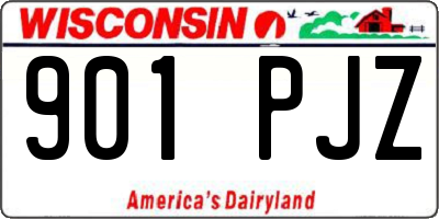 WI license plate 901PJZ
