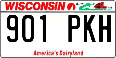 WI license plate 901PKH