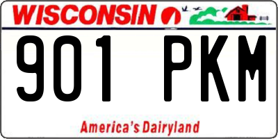 WI license plate 901PKM