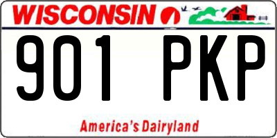 WI license plate 901PKP